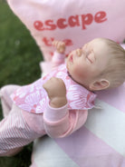  Pink Daisy Organik Pamuk Önlük