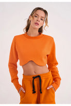 Matara Vatkalı Crop Sweatshirt