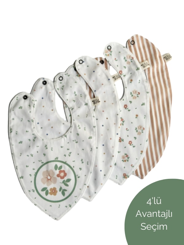  Romantic Mix&Match 4'Lü Organik Pamuk Önlük