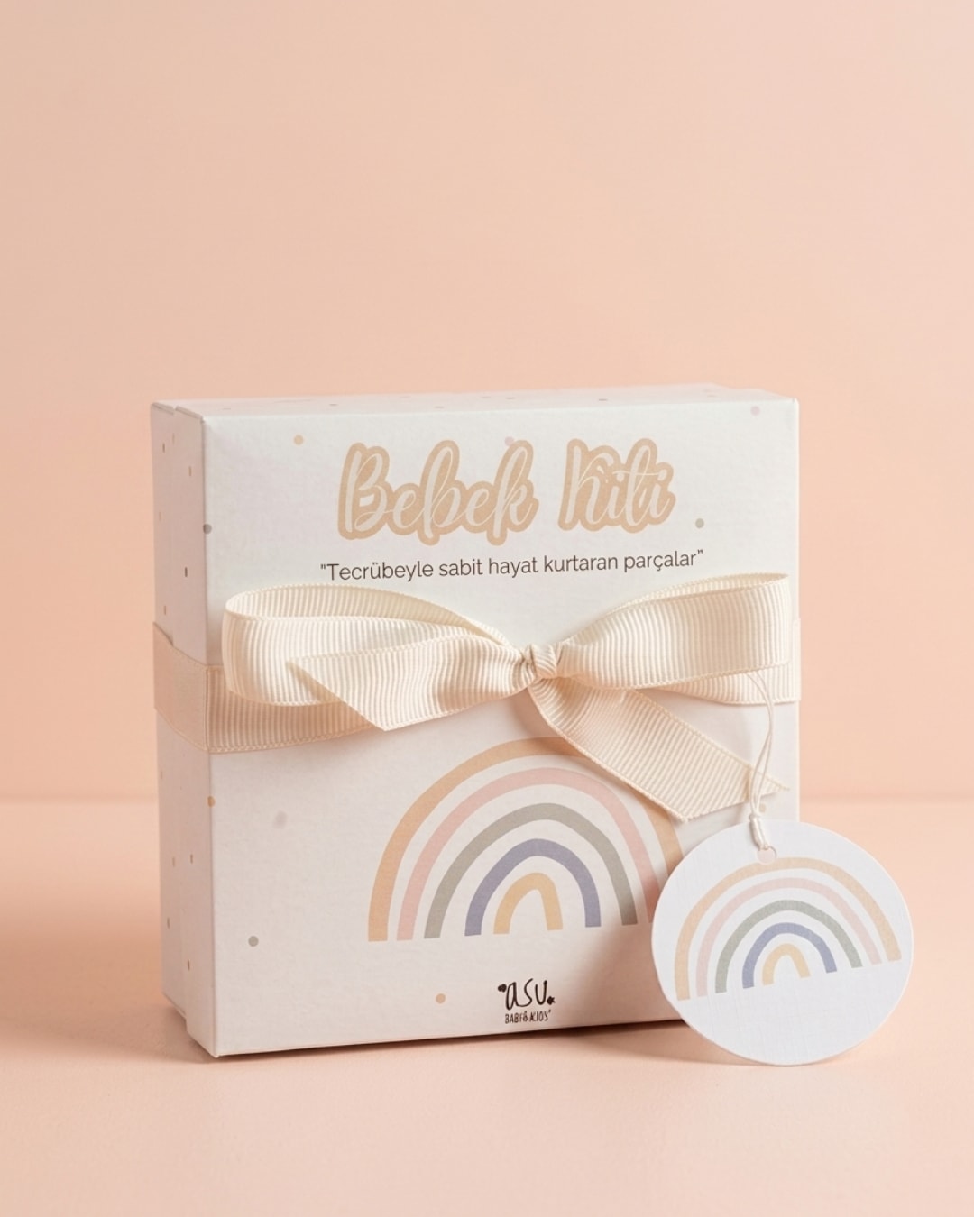 Asu Baby&Kids Pastel Rainbow Organik Pamuk Hediye Bebek Kiti