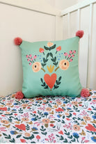 Asu Baby&Kids-Floral Organik Pamuk Kırlent- Dolgulu 2'Li-Kırlent-2-Milagron.com