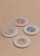 Italian Summer Bardak Altlığı 4Lü Set10 Cm