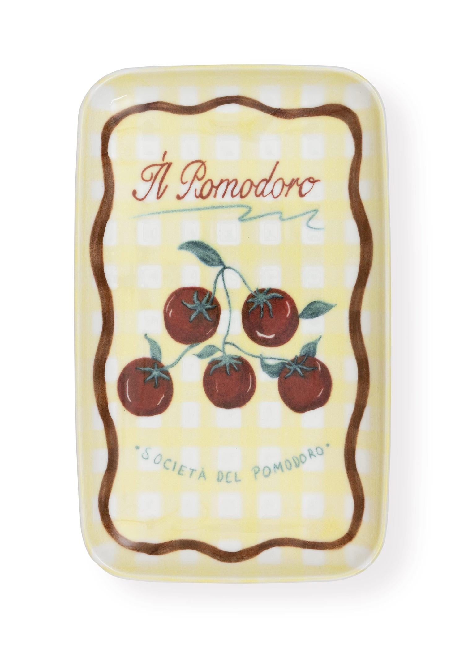Italian Summer Dikdörtgen Servis Tabağı 31X20 Cm