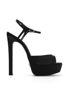 Brida Saten 14 Cm Platform Topuklu Ayakkabı
