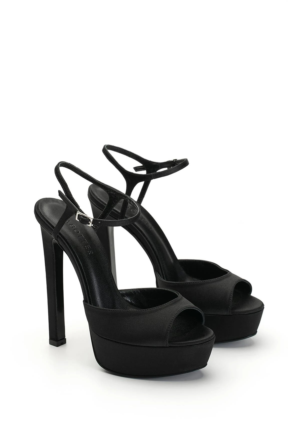Brida Saten 14 Cm Platform Topuklu Ayakkabı