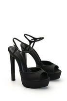 Brida Saten 14 Cm Platform Topuklu Ayakkabı