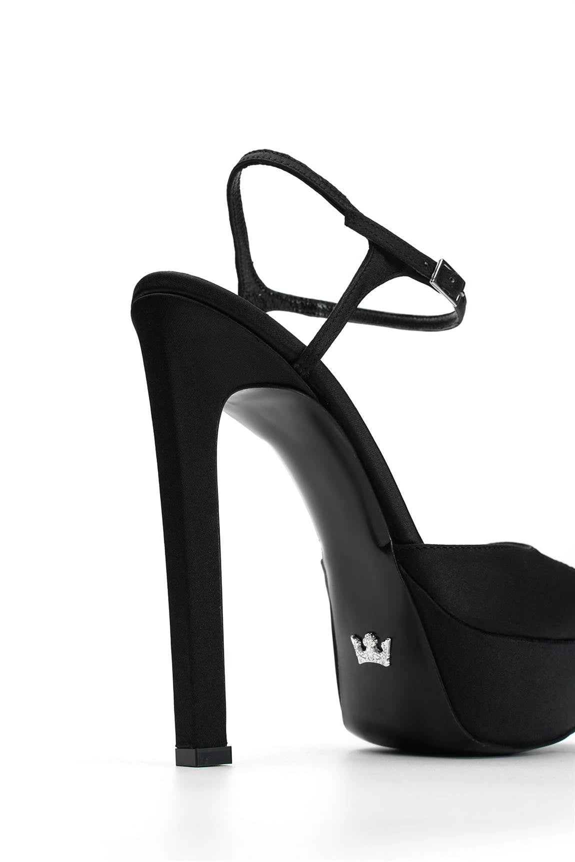 Brida Saten 14 Cm Platform Topuklu Ayakkabı