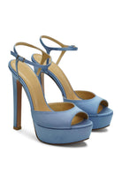 Brida Saten 14 Cm Platform Topuklu Ayakkabı