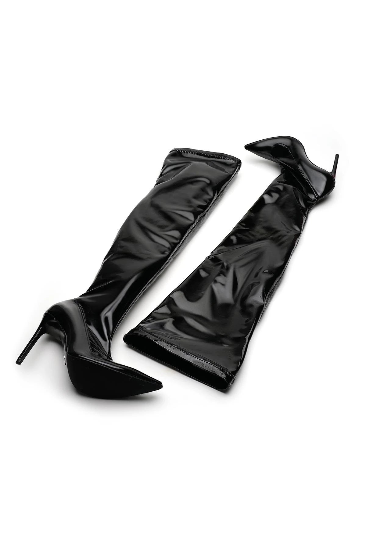 Catwalk Rugan 10 Cm Topuklu Çizme