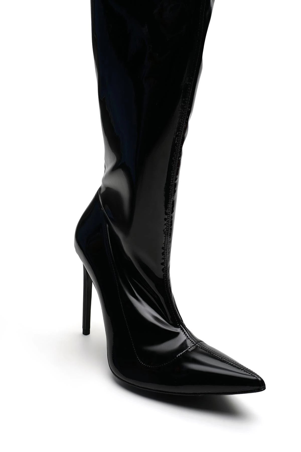 Catwalk Rugan 10 Cm Topuklu Çizme