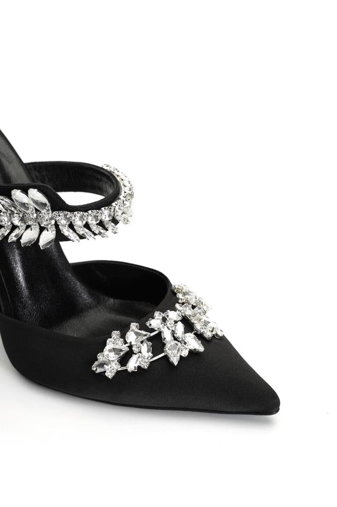 Kaitly Saten 10 Cm Topuklu Terlik