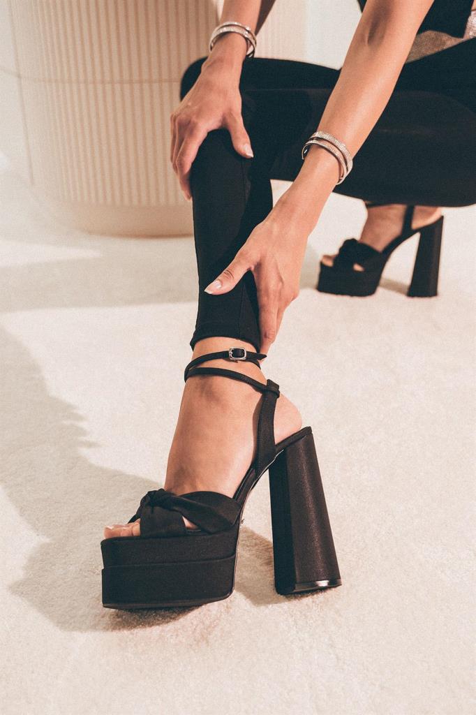 Lorena Saten 16 Cm Platform Topuklu Ayakkabı