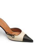 Mandala I Deri 8 Cm Topuklu Terlik