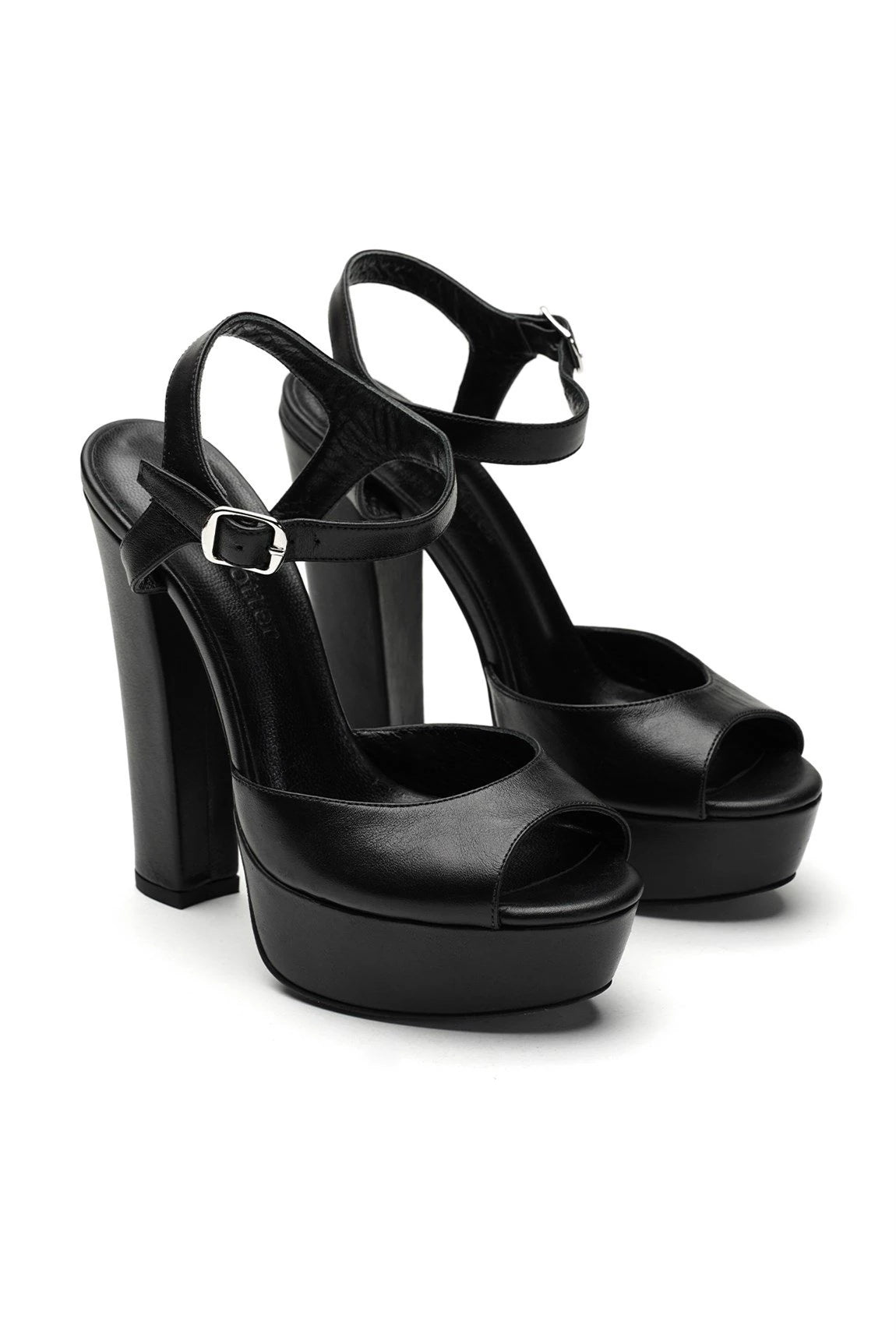Nifty Deri 14 Cm Platform Topuklu Ayakkabı