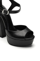 Nifty Deri 14 Cm Platform Topuklu Ayakkabı