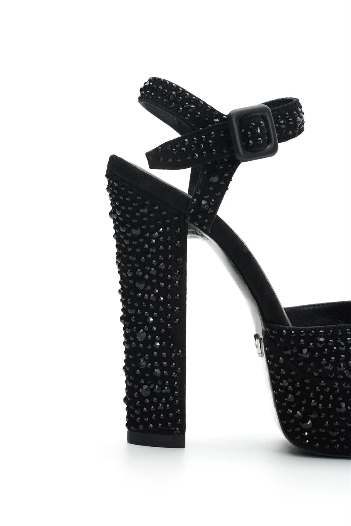 Nifty Taşlı Süet 14 Cm Platform Topuklu Ayakkabı