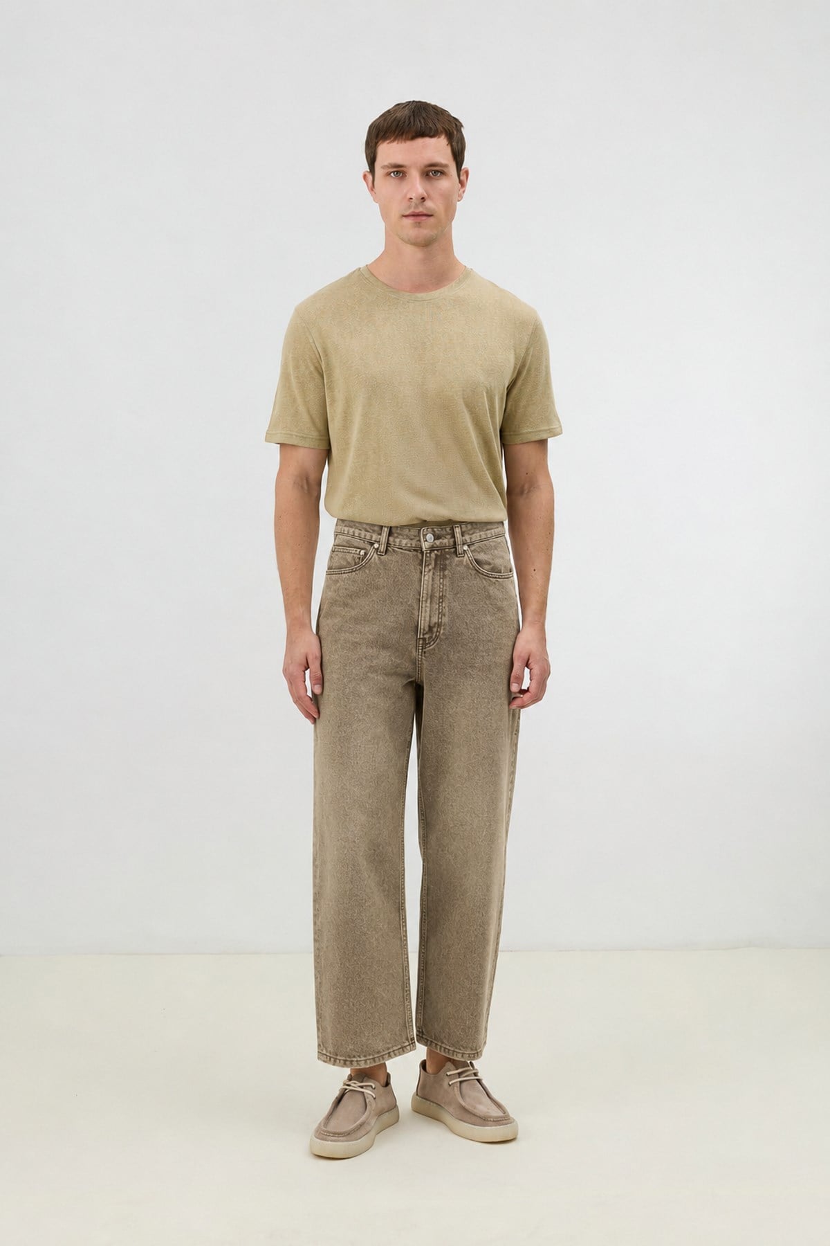 Antioch Kahve Relax Fit Erkek Jean