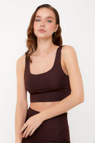 Cora Crop Top | Kahverengi