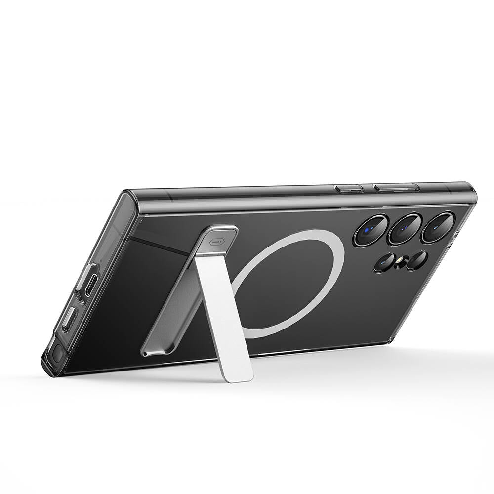 Kcc-025 Aurora Galaxy S24 Ultra Magsafe Uyumlu Kamera Korumalı Standlı Kılıf