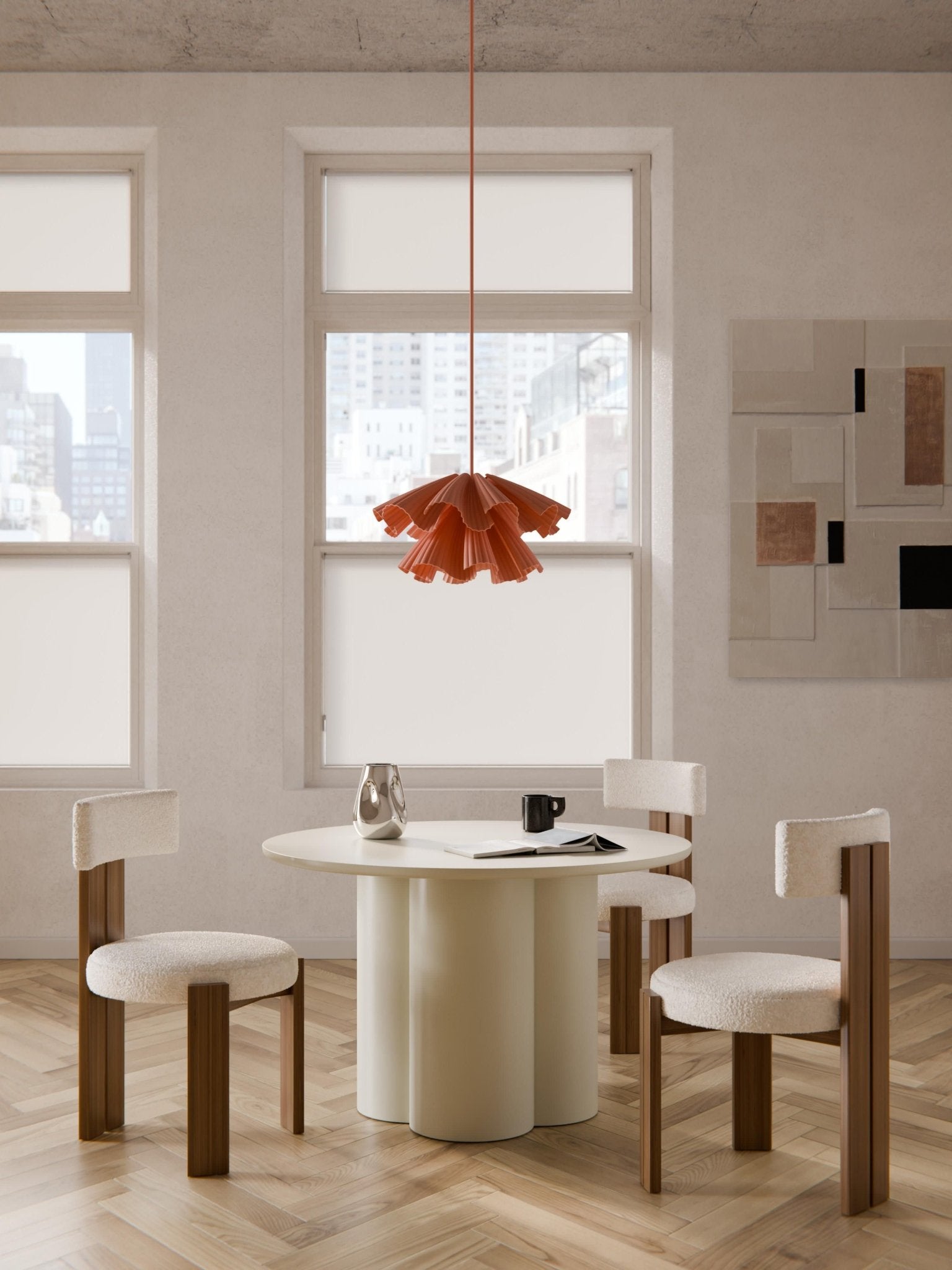 Keva Yuvarlak Yemek Masası Modern Tasarım Ø 120 Cm