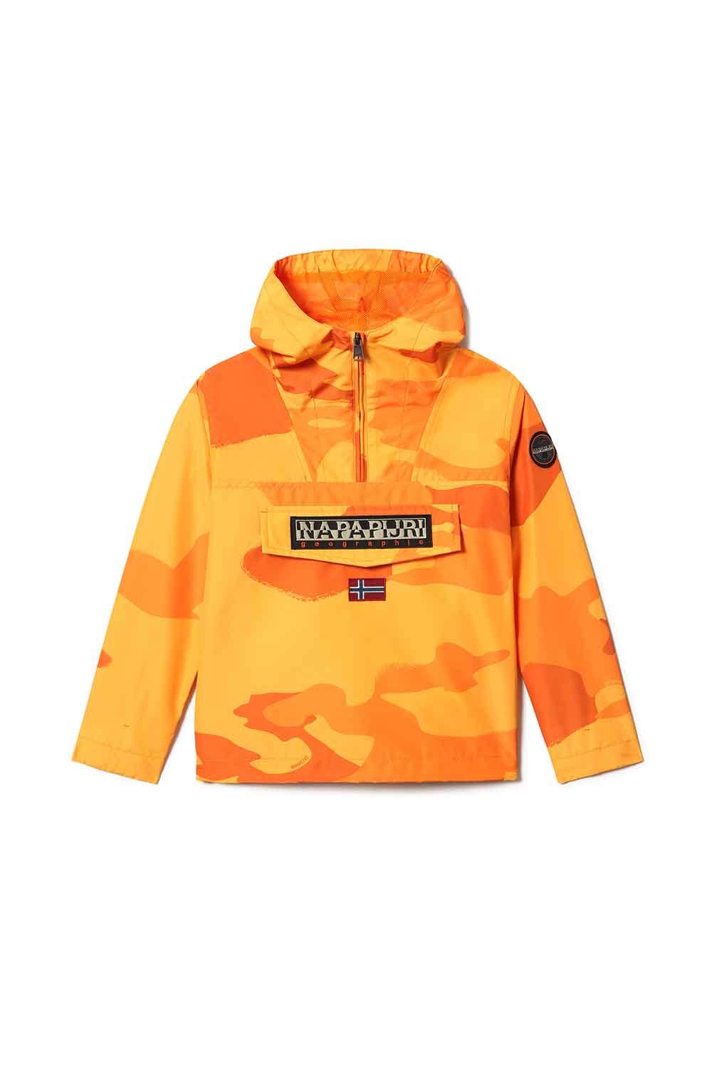 Napapijri | Kids Rainforest Jacket Orange Camo | Milagron