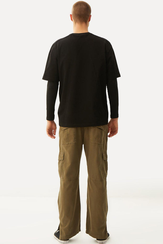 WWF MARKET | Kızıl Tilki Oversize Premium T-Shirt - Siyah 7 | Milagron