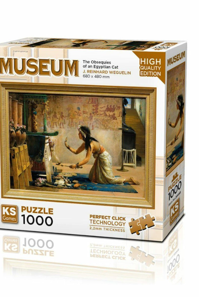 KS Puzzle The Obsequies Of An Egyptian Cat 1000 Parça Puzzle Puzzle | Milagron 