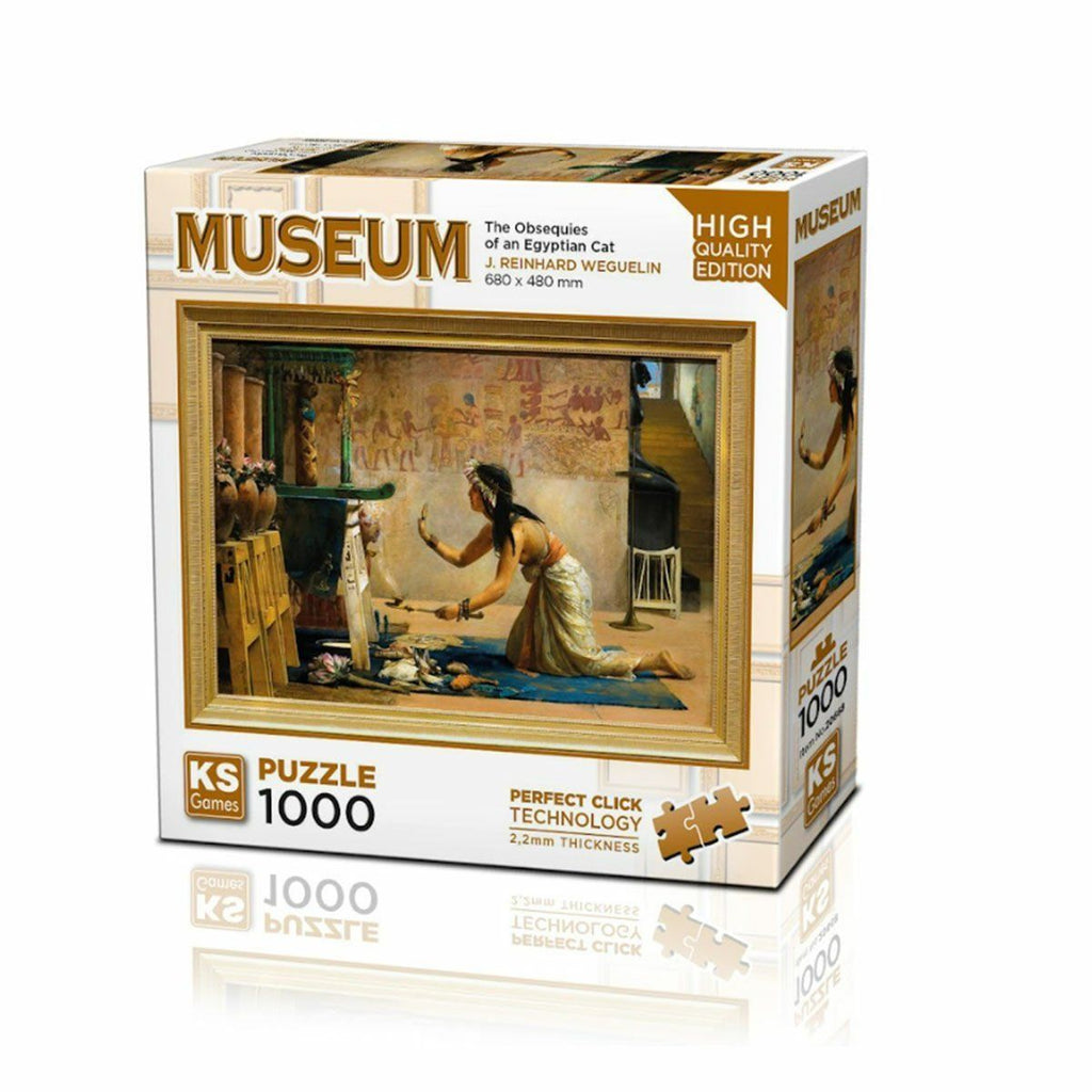 KS Puzzle The Obsequies Of An Egyptian Cat 1000 Parça Puzzle Puzzle | Milagron 