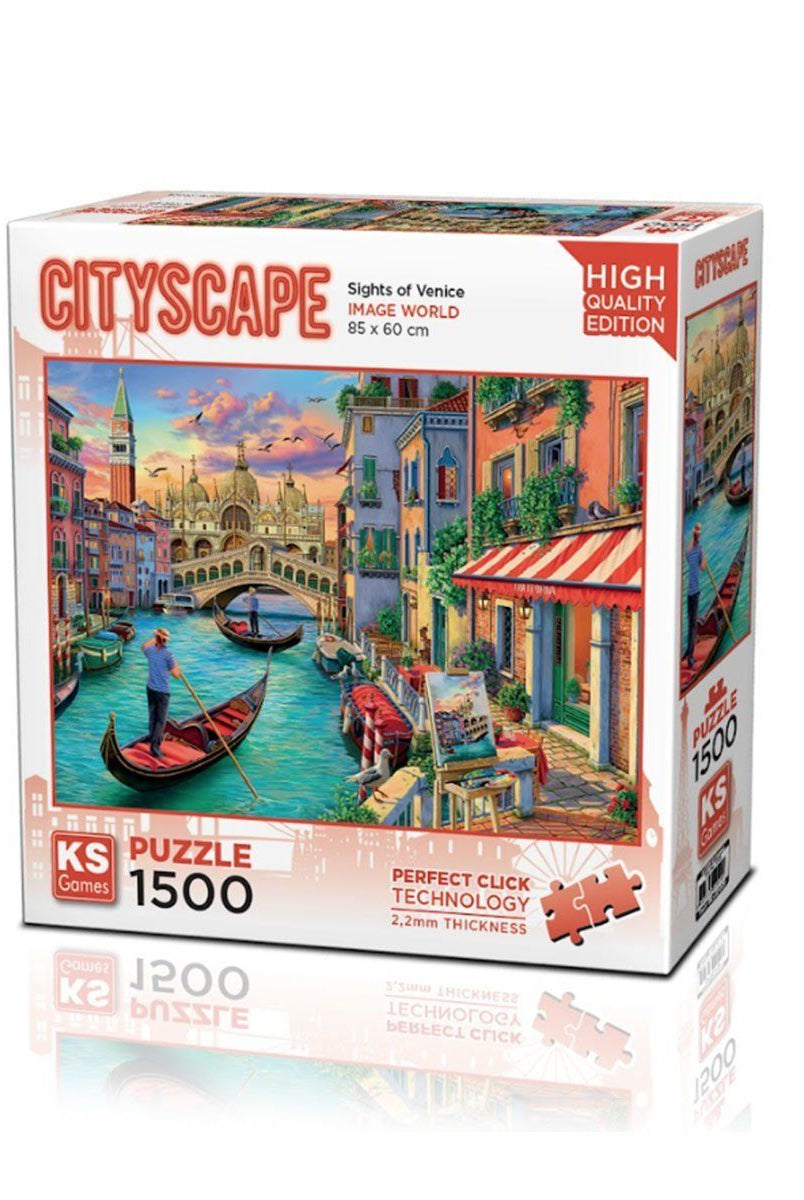 KS Puzzle 22029 Sights Of Venice 1500 Parça Puzzle Ks Puzzle Puzzle | Milagron 