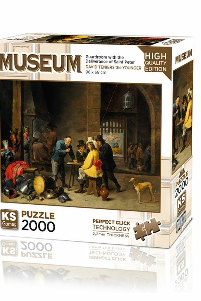 KS Puzzle 22518 Guardroom With The Deliverance Of Saint Peter 2000 Parça Puzzle Puzzle | Milagron 