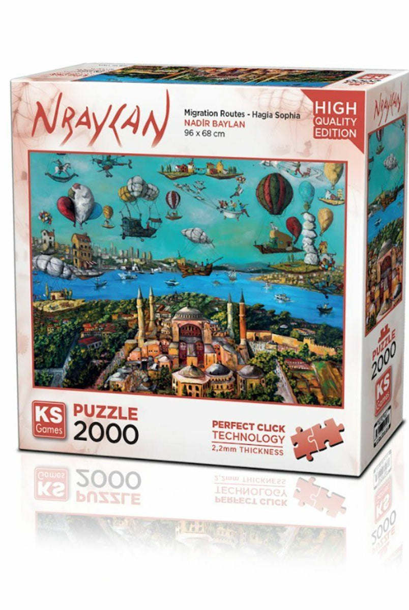KS Puzzle Migration Routes Hagia Sophia 2000 Parça Puzzle Puzzle | Milagron 