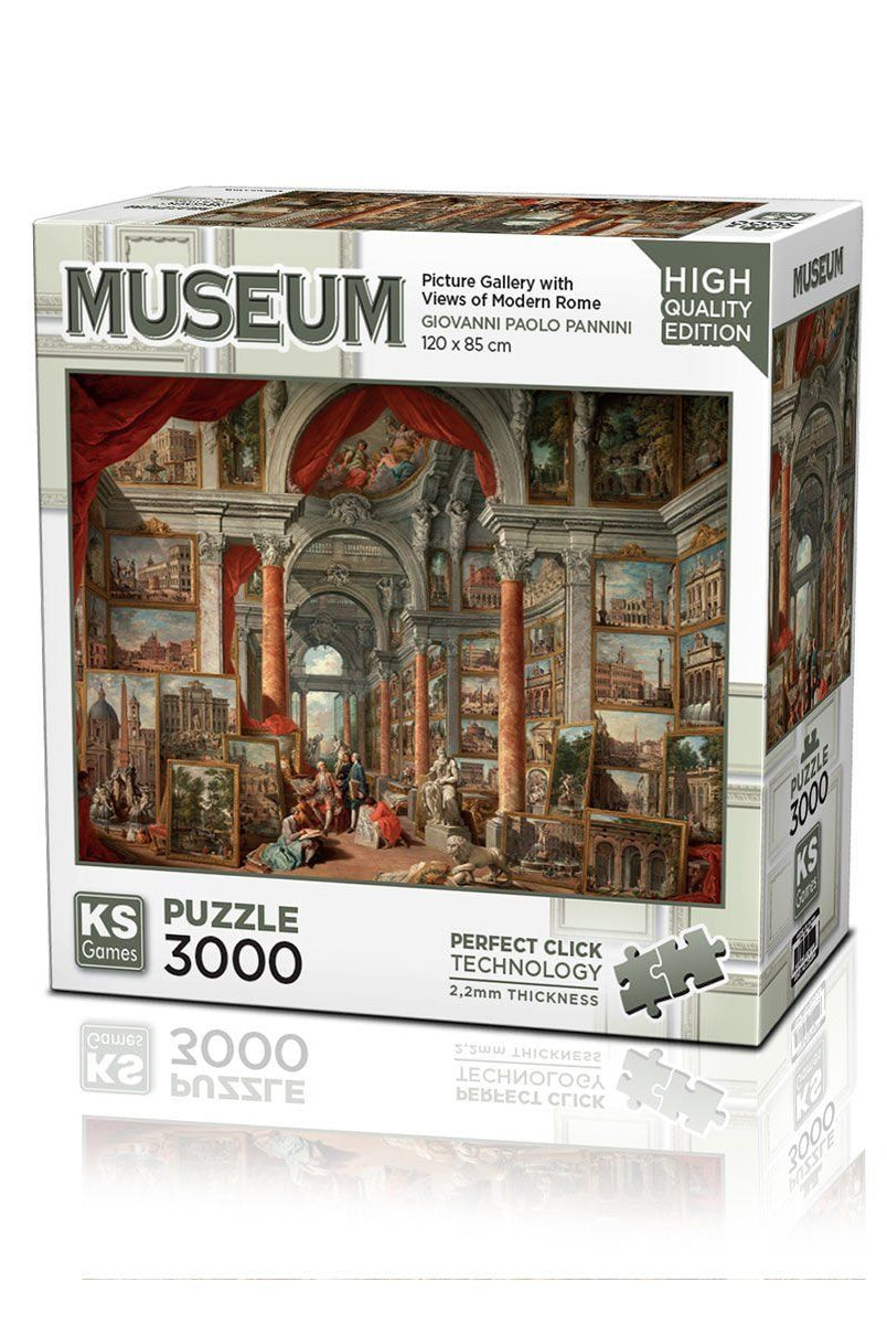 KS Puzzle 23014 Picture Gallery With Views Of Modern Rome 3000 Parça Puzzle Ks Puzzle Puzzle | Milagron 