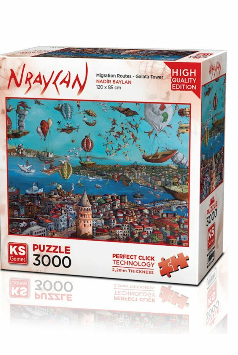 KS Puzzle 23017 Migration Routes Galata Tower Ks Puzzle Puzzle | Milagron 