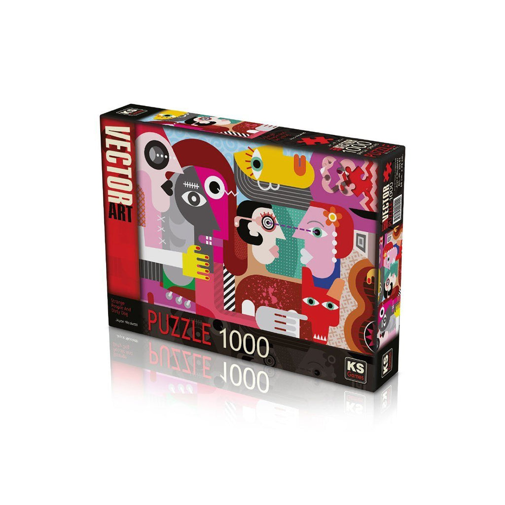 KS Puzzle 20544 Strange People And Dirty Dog 1000 Parça Puzzle Ks Puzzle Puzzle | Milagron 