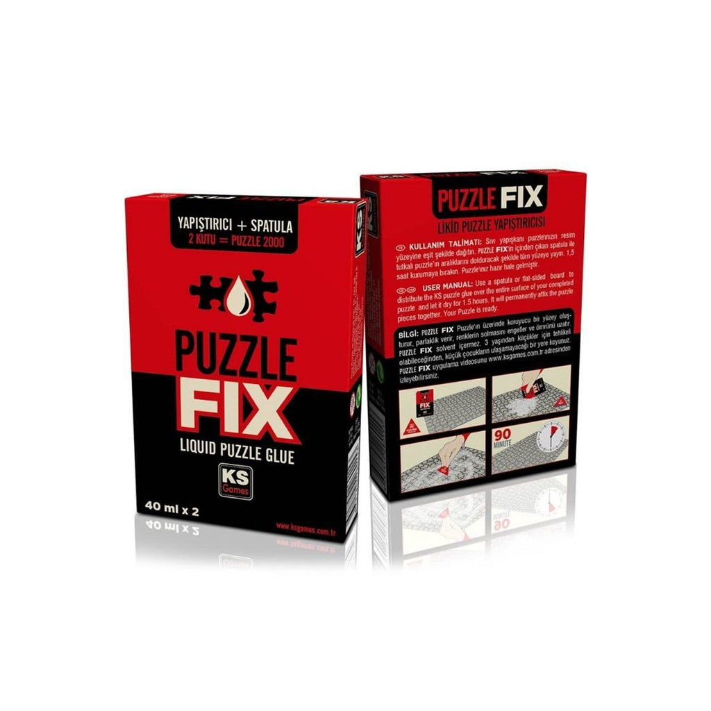 KS Puzzle Fix Yapıştırıcı + Spatula Puzzle | Milagron 