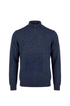 Erkek Relaxed Fit Zipper Mock Turtleneck