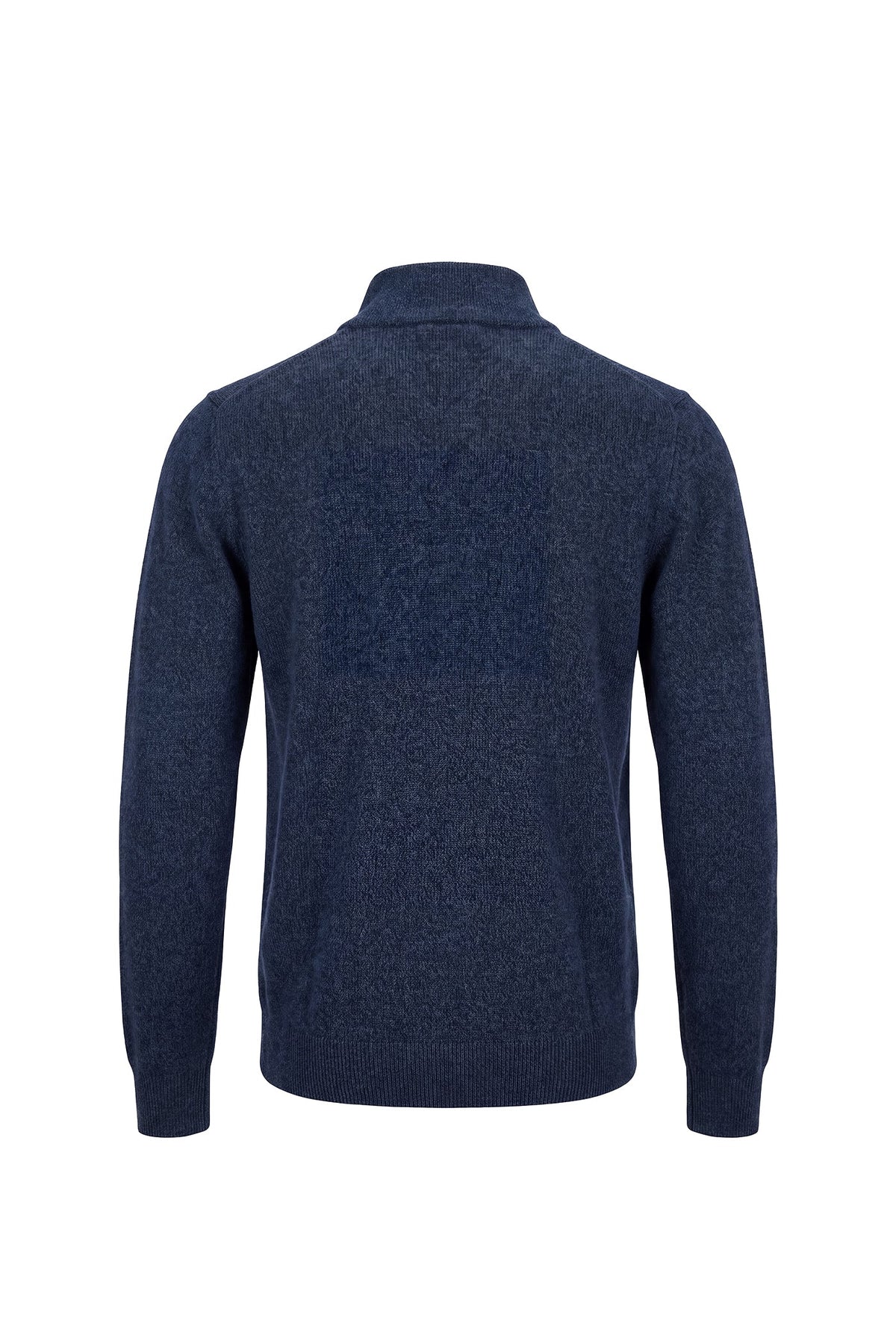 Erkek Relaxed Fit Zipper Mock Turtleneck