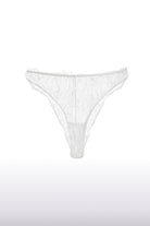 Lacy White French Lace Bridal Panty