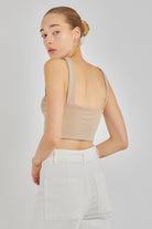 Cora Crop Top | Bej