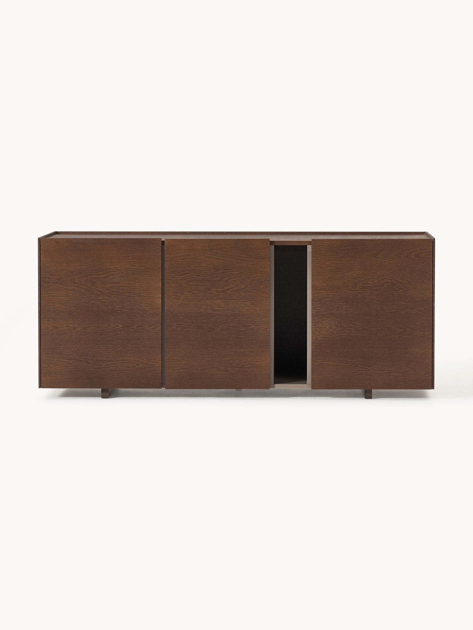 Larsen 160 Cm Meşe Kaplama Ahşap Dressoir