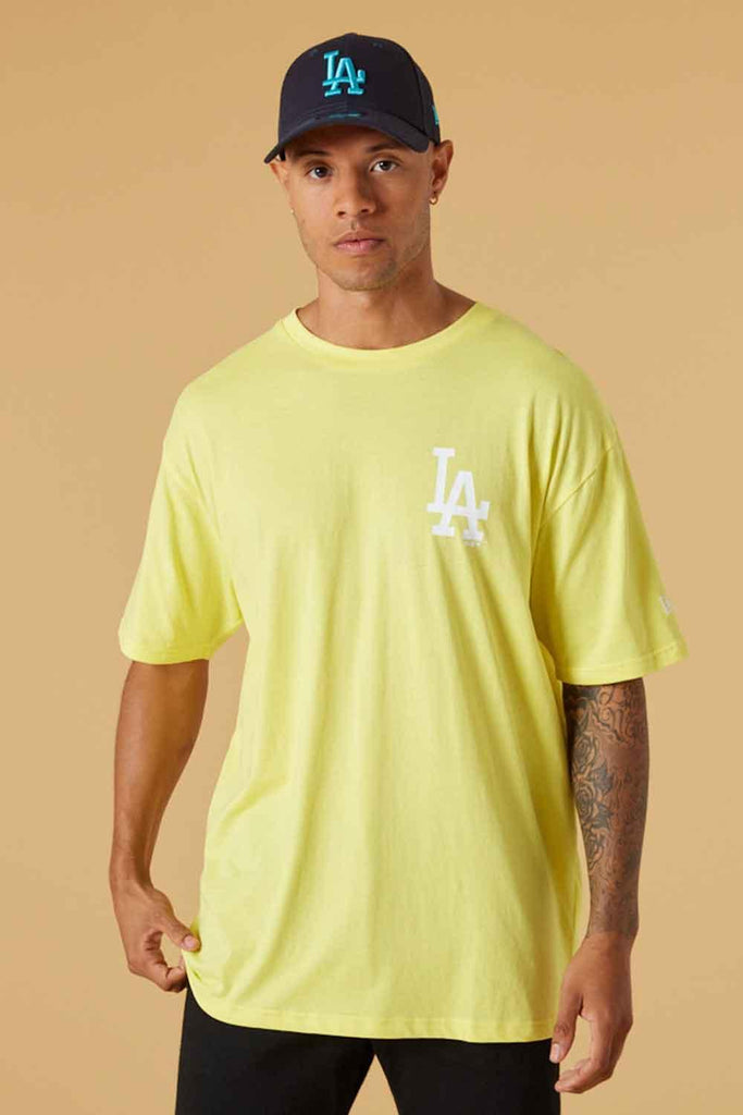 LA Dodgers MLB League Essential Light Beige Oversized T-Shirt