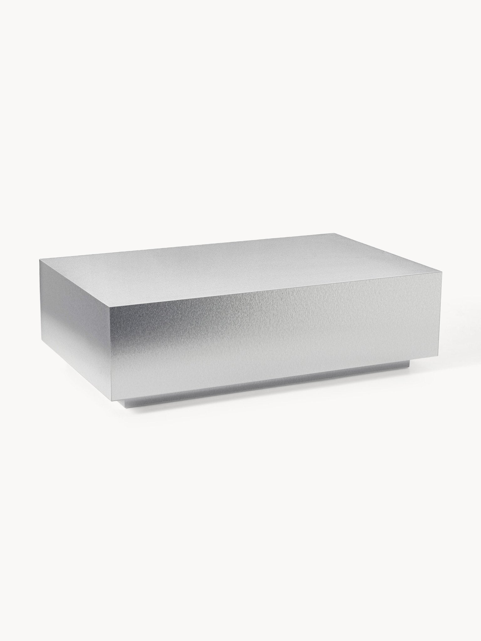 Lesley Modern Metal Görünümlü Dikdörtgen Orta Sehpa 120 Cm