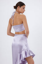 Flora Bağlamalı Crop Top