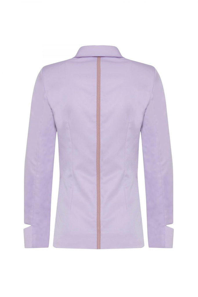 Ayera | Lilac Chic Stitching Detailed Blazer 1 | Milagron