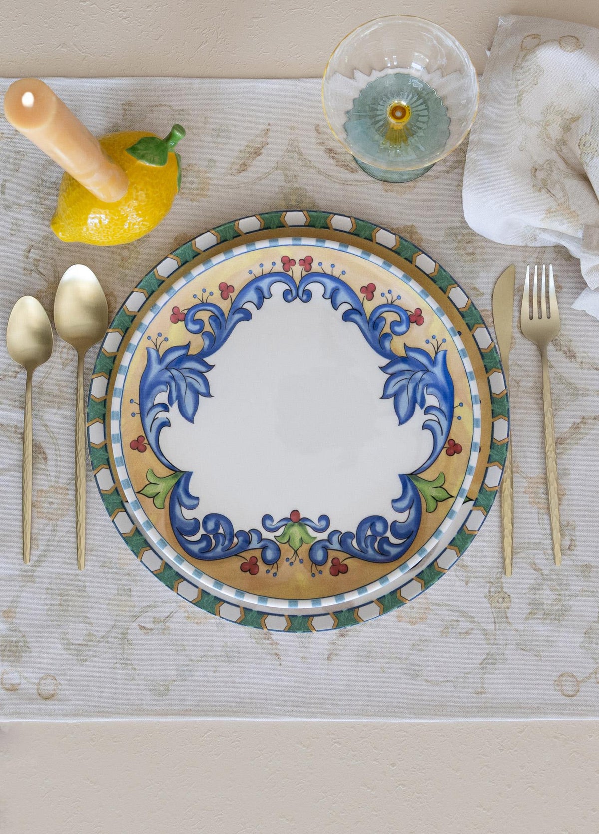 Limoncello Servis Tabağı 6Lı Set 26 Cm