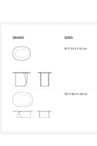 Lume Cam & Metal Orta Sehpa - 3