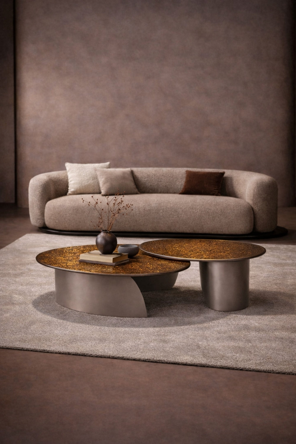 Lume Cam & Metal Orta Sehpa - 6