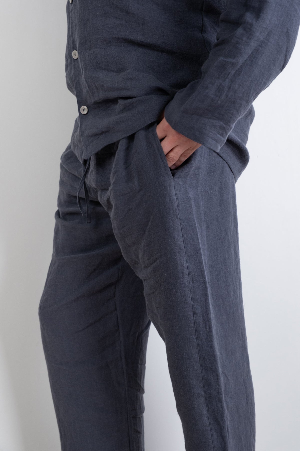 Lona Erkek Keten Pijama Takımı
