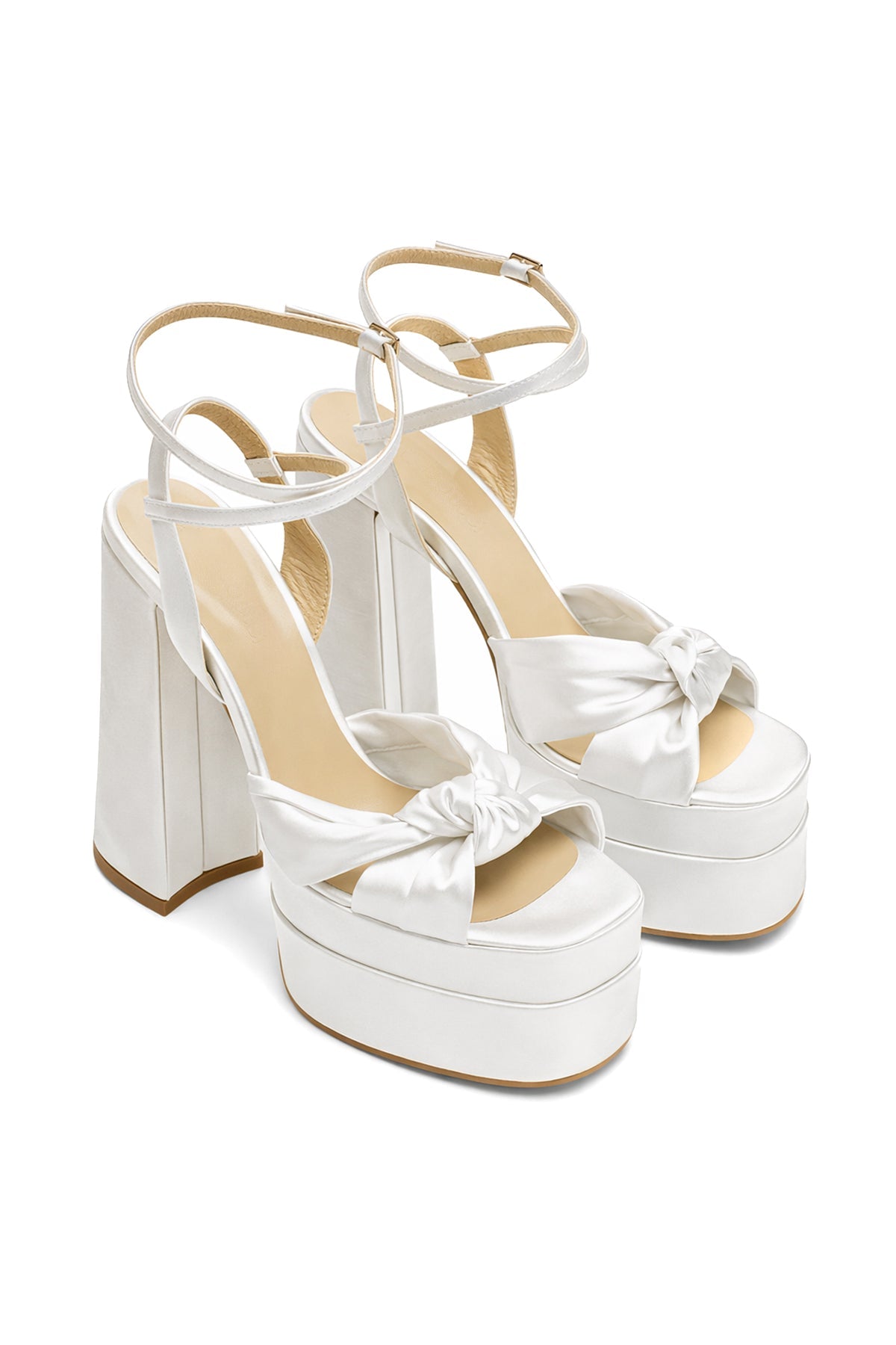 Lorena Saten 16 Cm Platform Topuklu Ayakkabı