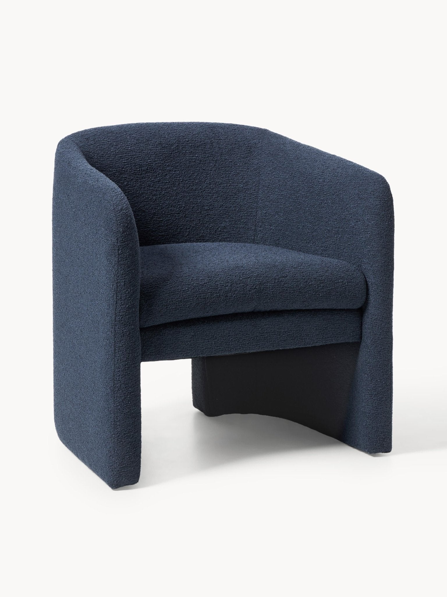 Mairo Bouclé Modern Tasarım Lüks Tekli Lounge Koltuk